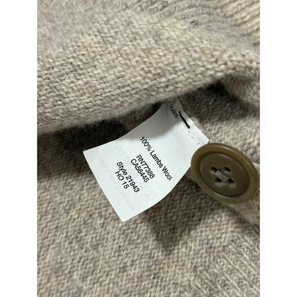 J. Crew Lambswool shawl collared sweater - Picture 6 of 6